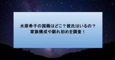 水原希子の国籍はどこ?彼氏はいるの?家族構成や馴れ初めを調査!